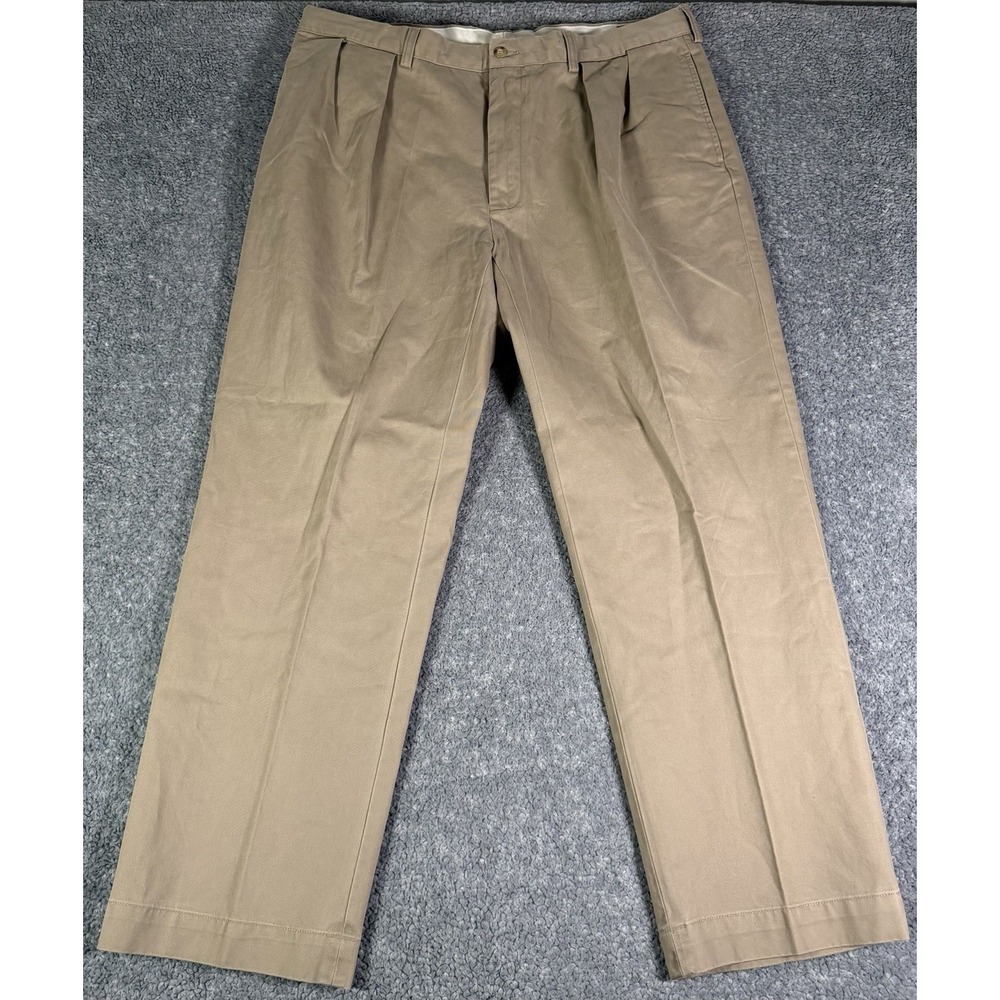 Polo Ralph Lauren Men's 38x30 Beige Khaki Pleated Chino Pants Classic Fit Casual